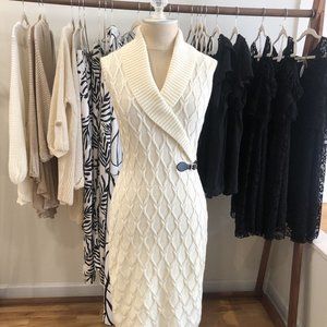 Calvin Klein Sleeveless Sweater Dress SZ Small